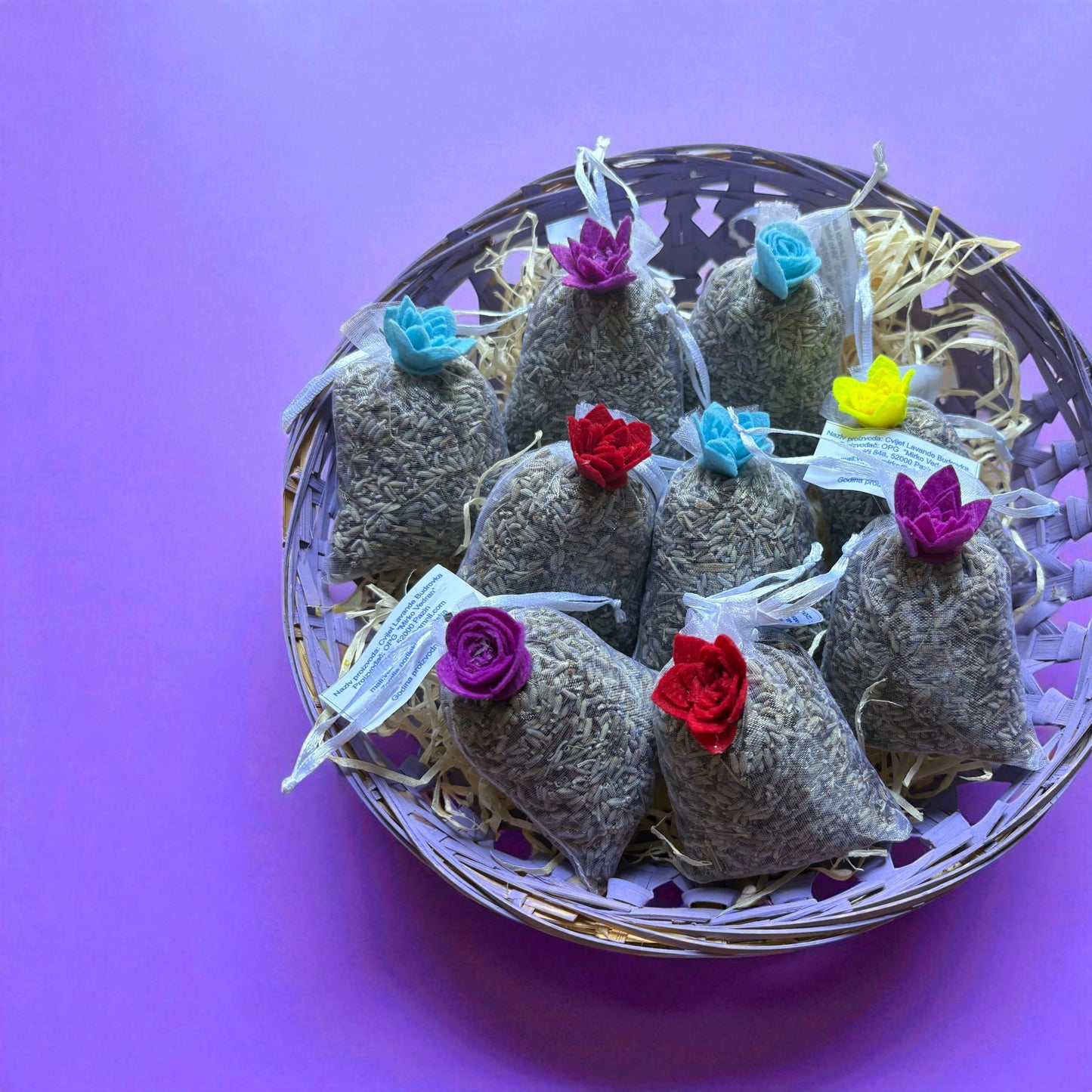 Vrećica sa suhim cvijetom lavande